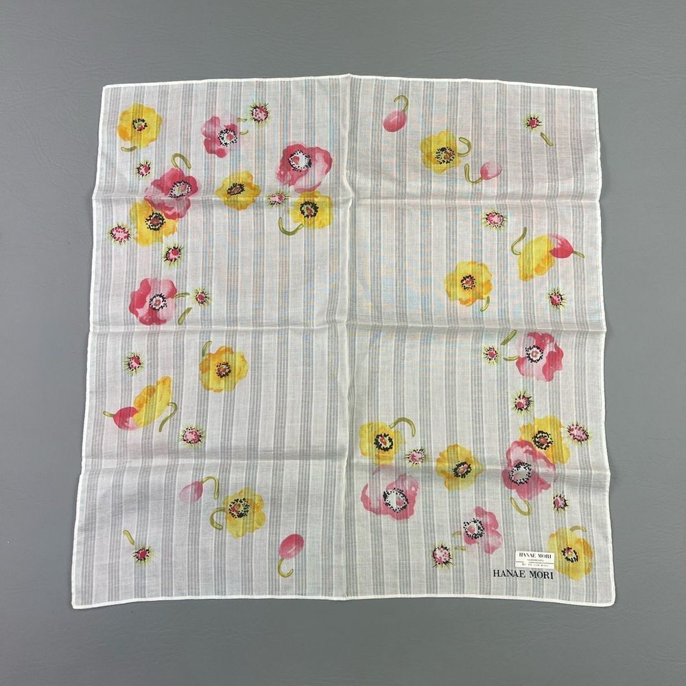 Hanae Mori Floral Handkerchief